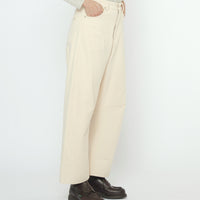 Curve Legged Work Trouser - FW25 - Antique White