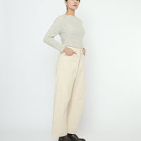 Curve Legged Work Trouser - FW25 - Antique White