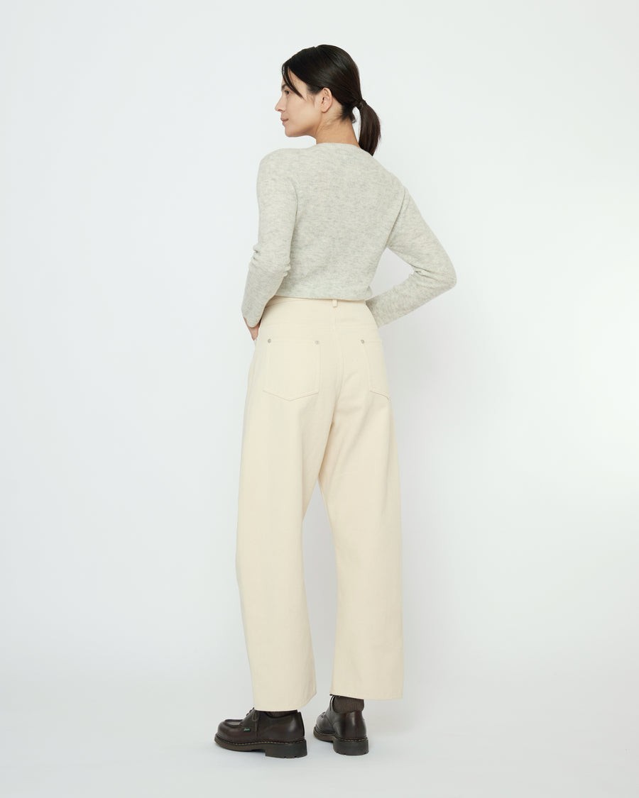 Curve Legged Work Trouser - FW25 - Antique White