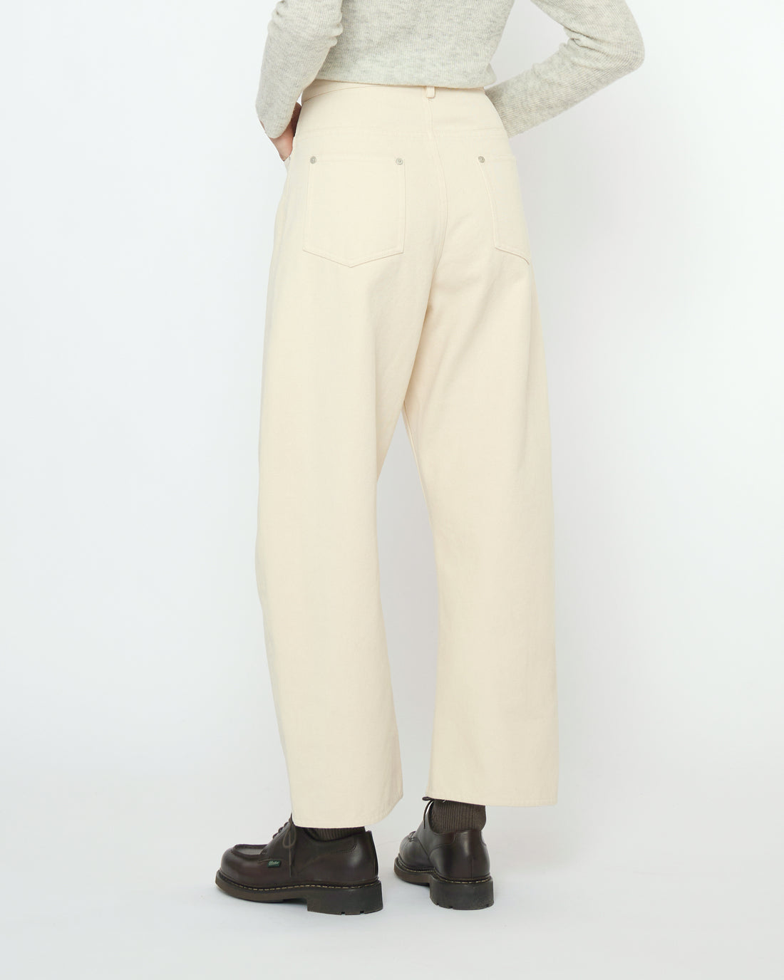Curve Legged Work Trouser - FW25 - Antique White