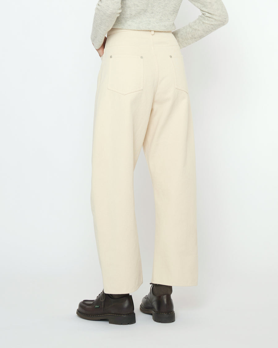 Curve Legged Work Trouser - FW25 - Antique White