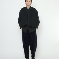 Double Faced Canvas Vest - FW25 - Black