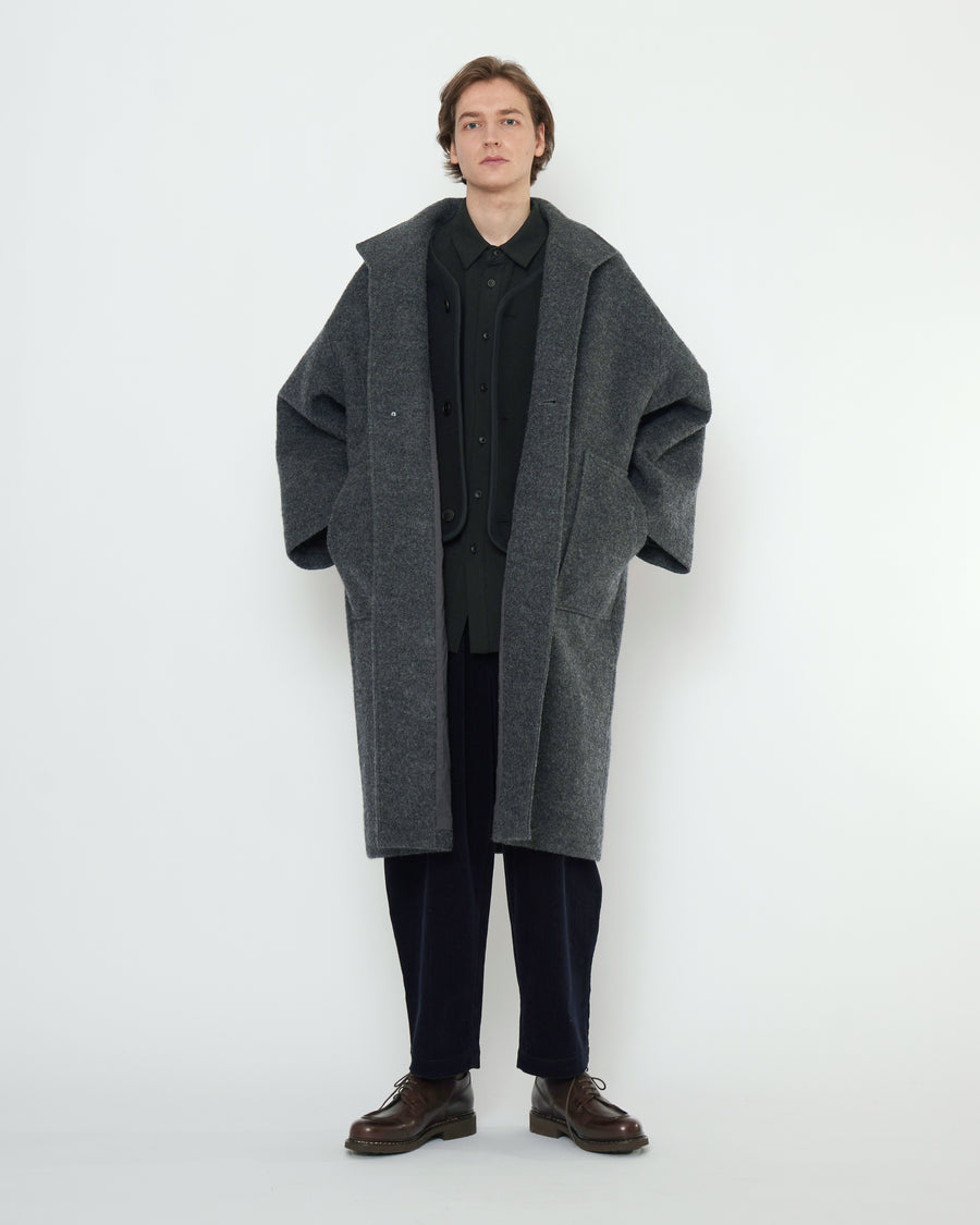 Fall Lapel Coat - FW25 - Heather Gray