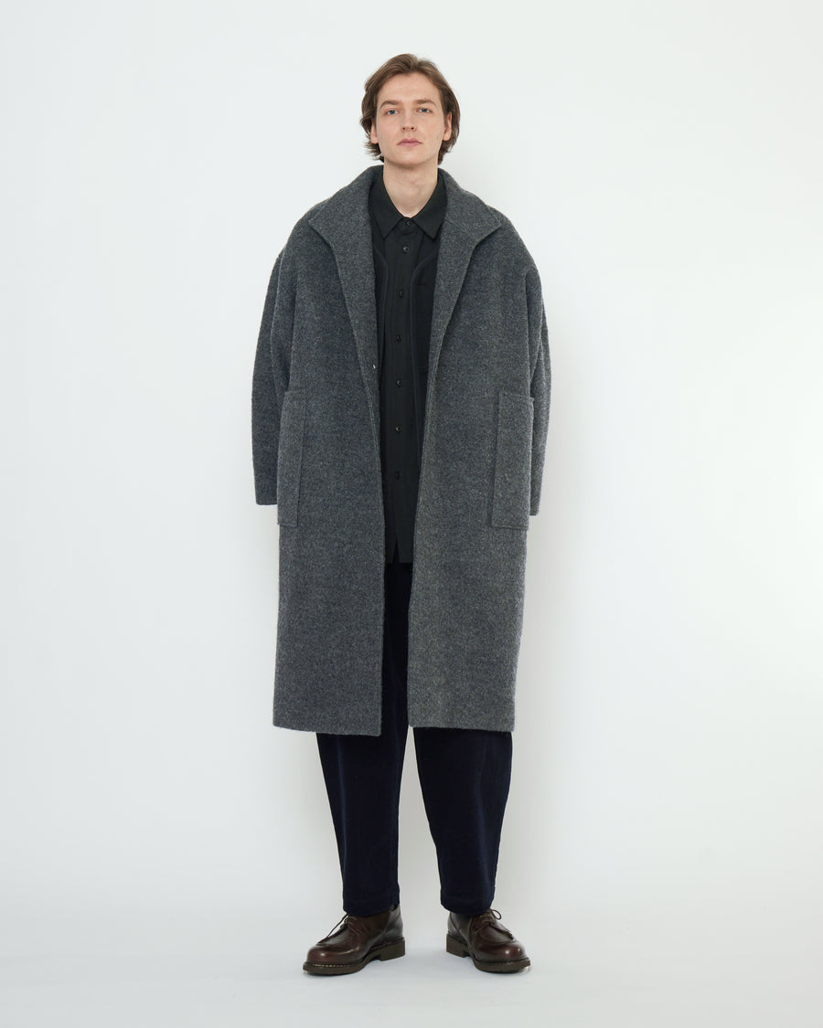 Fall Lapel Coat - FW25 - Heather Gray