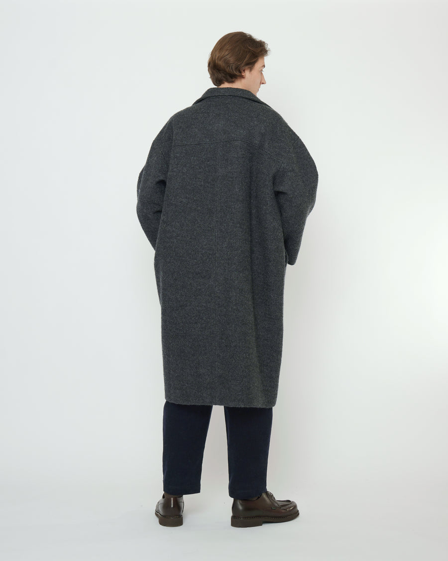 Fall Lapel Coat - FW25 - Heather Gray