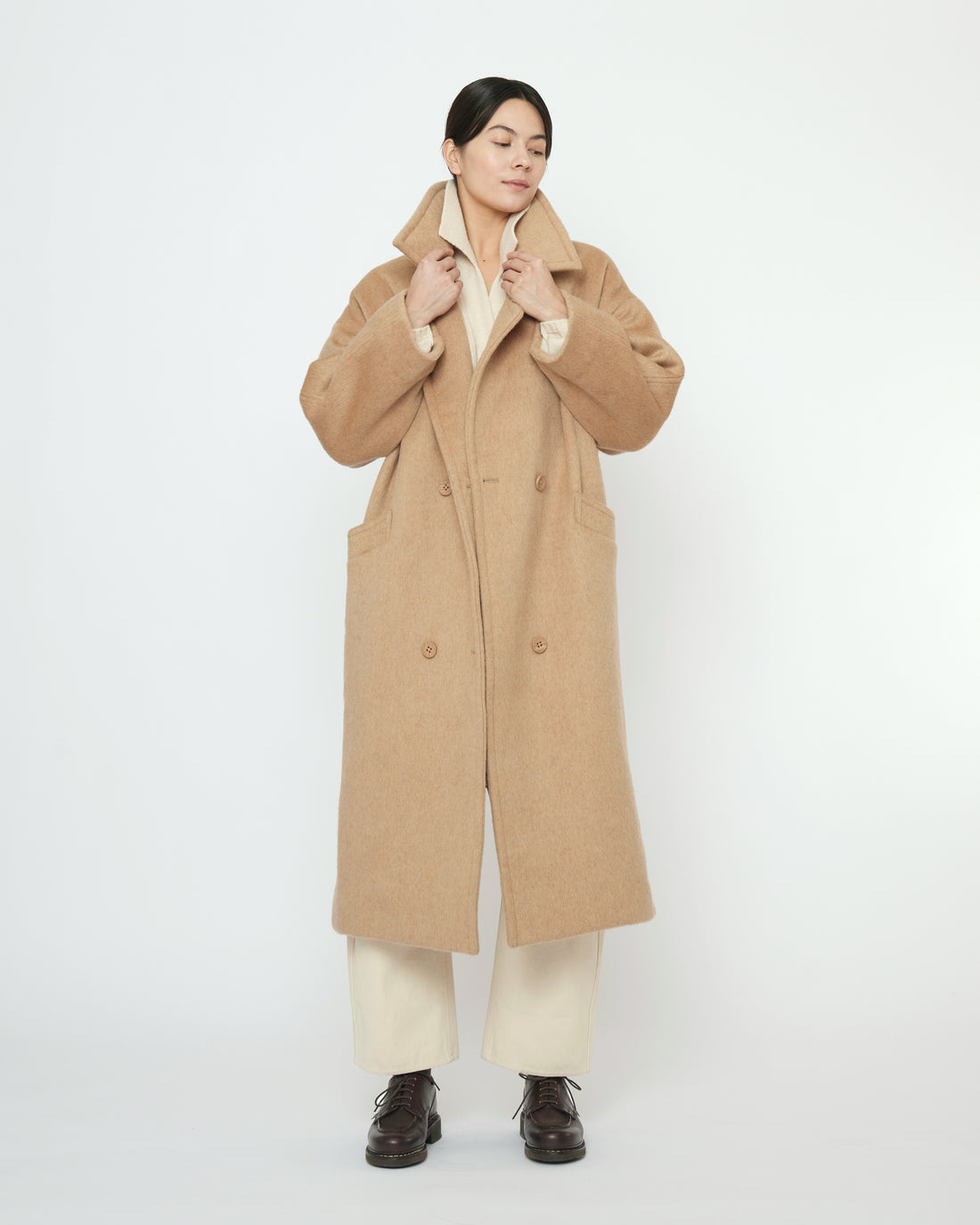 Oversized Wool Coat - FW25 - Wheat