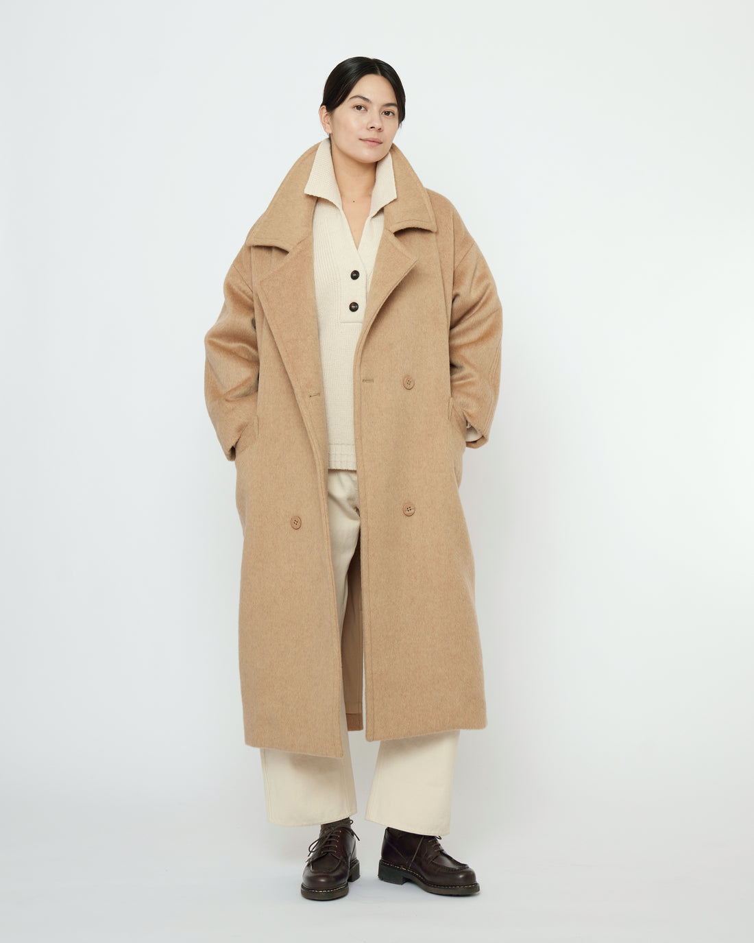 Oversized Wool Coat - FW25 - Wheat