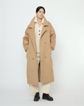 Oversized Wool Coat - FW25 - Wheat