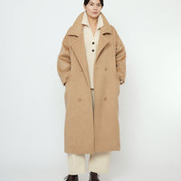 Oversized Wool Coat - FW25 - Wheat