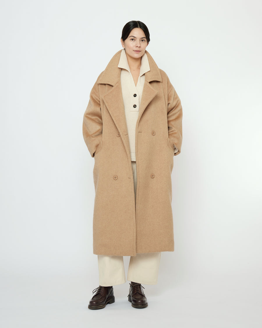 Oversized Wool Coat - FW25 - Wheat