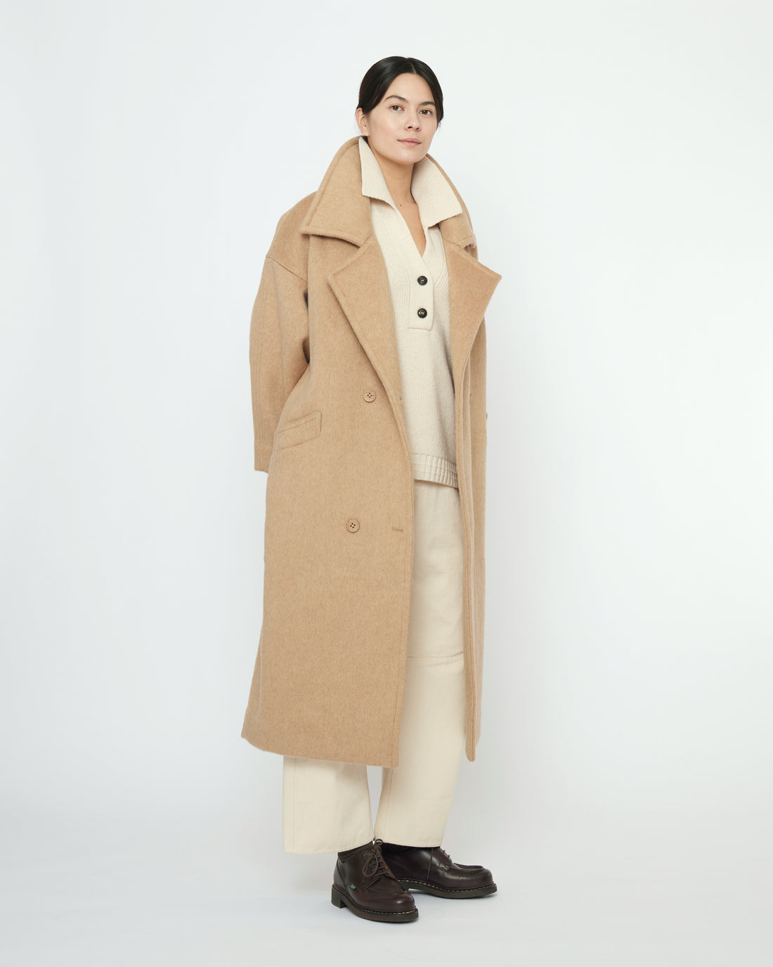 Oversized Wool Coat - FW25 - Wheat