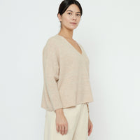 V-Neck Sweater - FW25 - Sand Beige