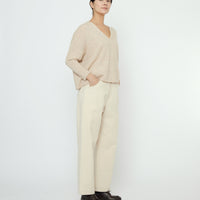 V-Neck Sweater - FW25 - Sand Beige