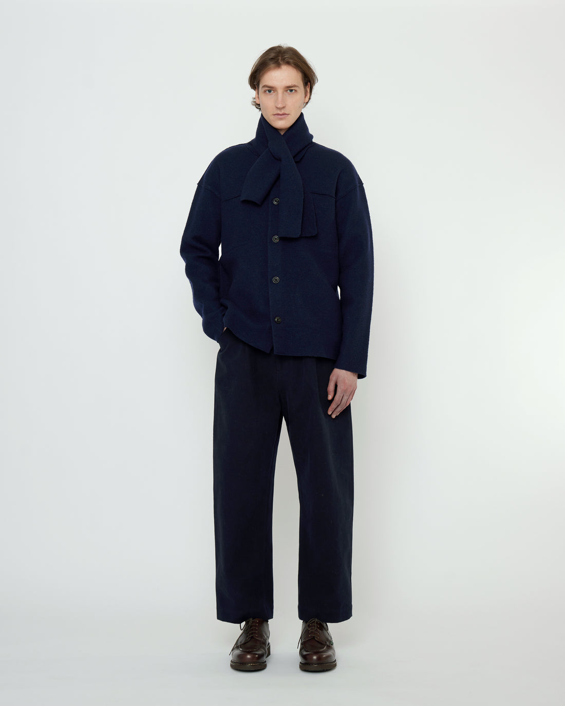 Cross Scarf - Boiled Wool - FW25 - Color Options