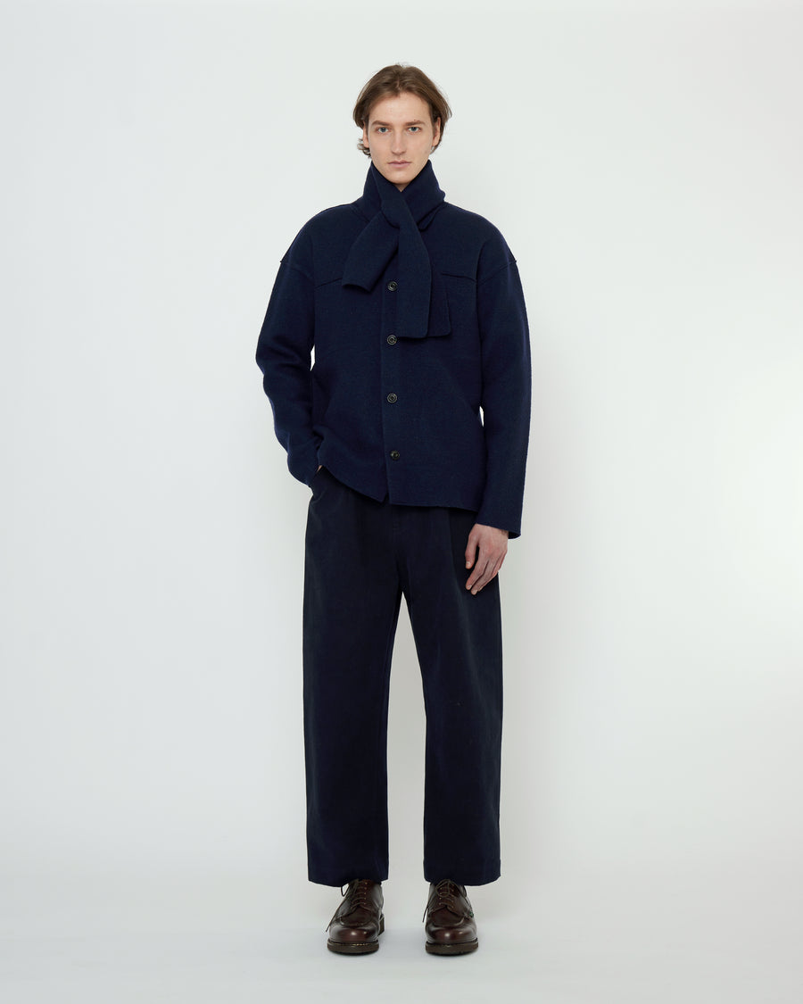 Cross Scarf - Boiled Wool - FW25 - Color Options