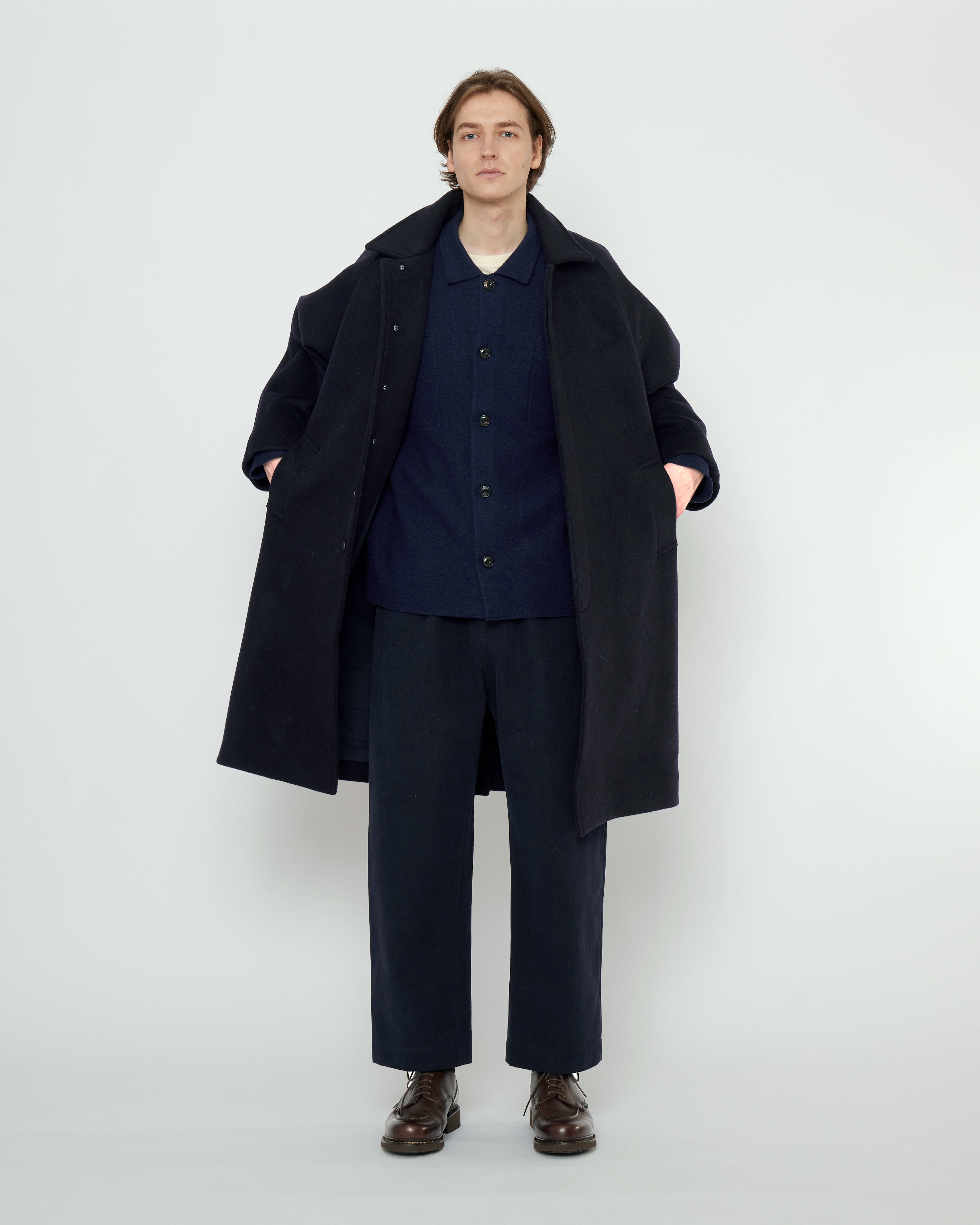 Wool Duster - FW25 - Navy Black