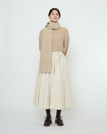 Long Scarf - Boiled Wool - FW25 - Sand Beige