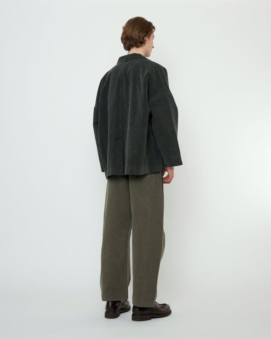 Curve Legged Work Trouser - FW25 - Washed Olive
