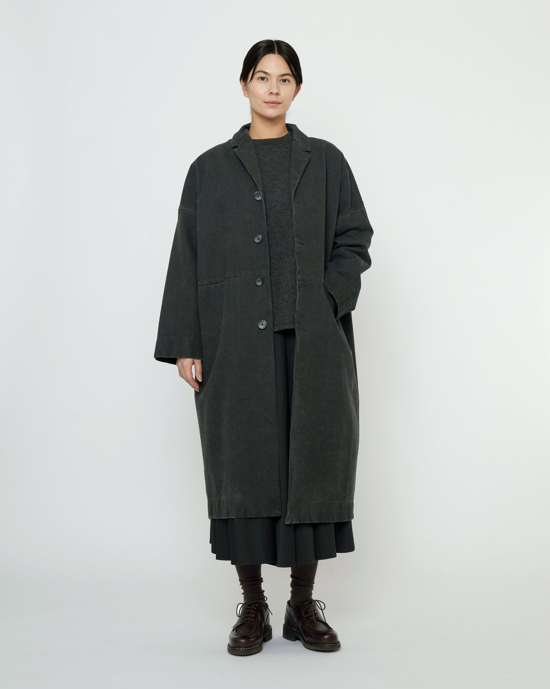 Oversized Blazer Coat - FW25 - Washed Black