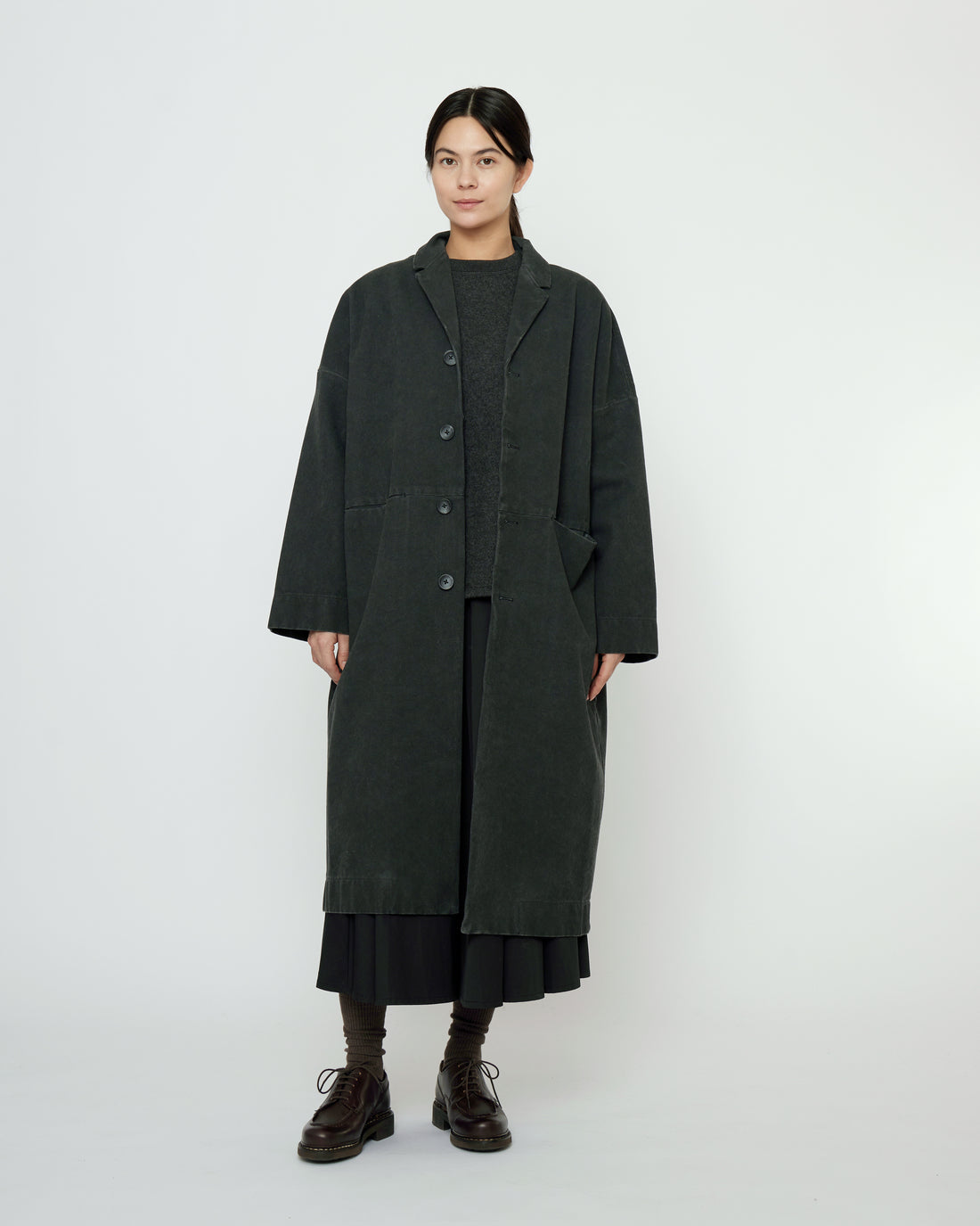 Oversized Blazer Coat - FW25 - Washed Black