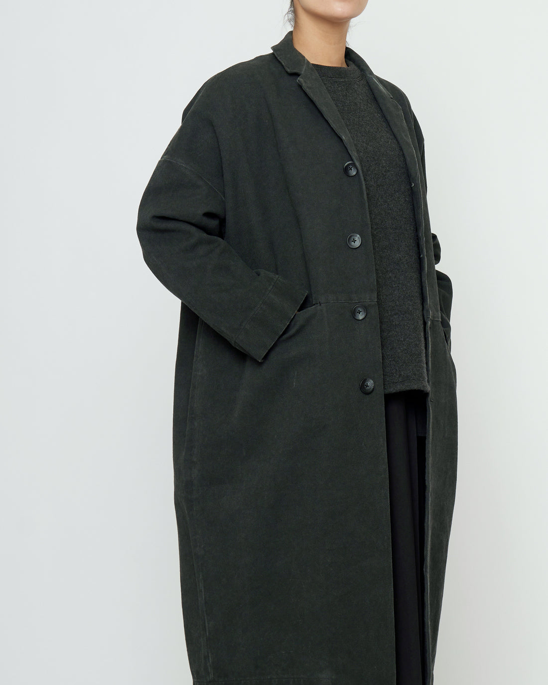 Oversized Blazer Coat - FW25 - Washed Black