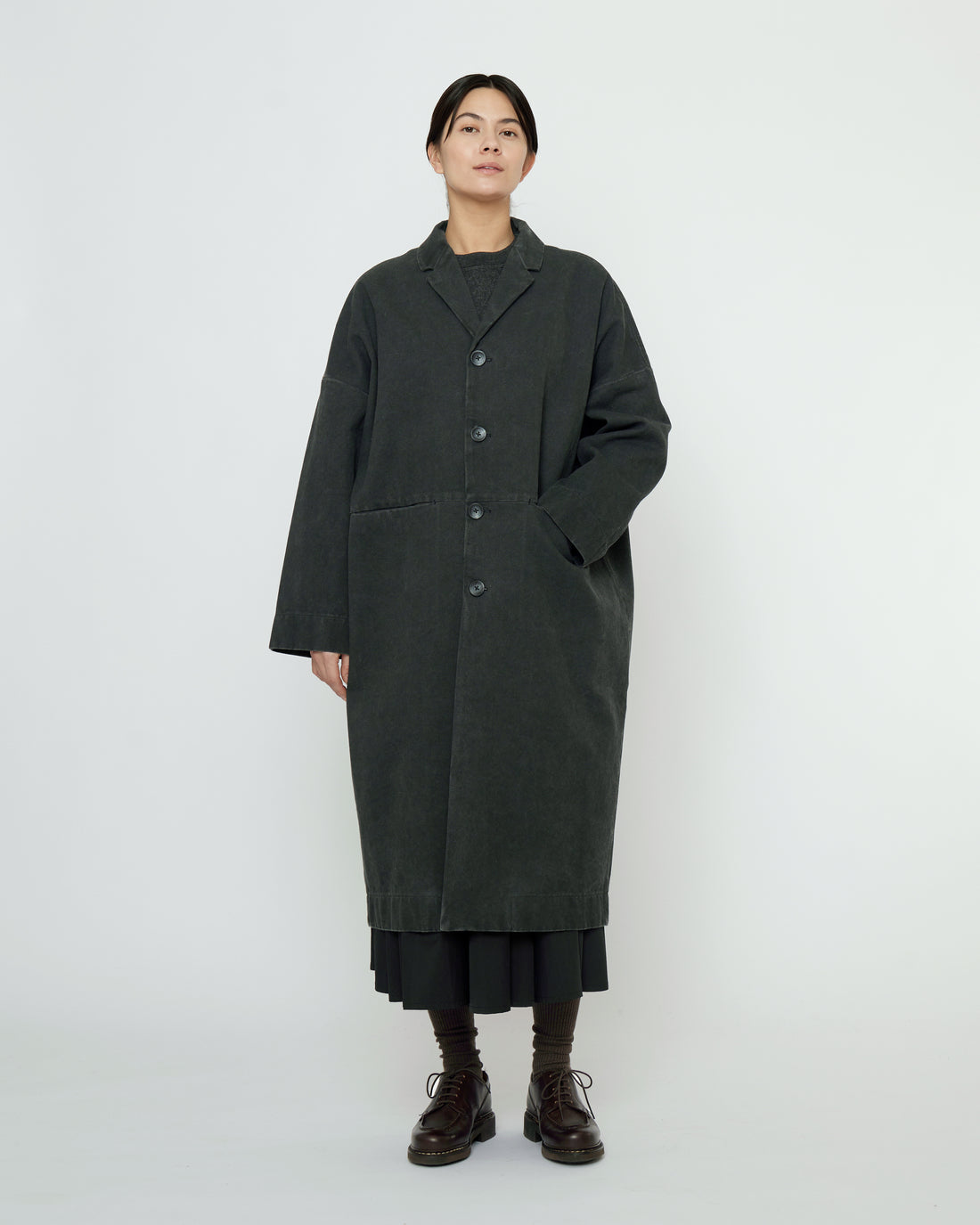 Oversized Blazer Coat - FW25 - Washed Black