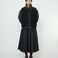 Double Faced Canvas Vest - FW25 - Black