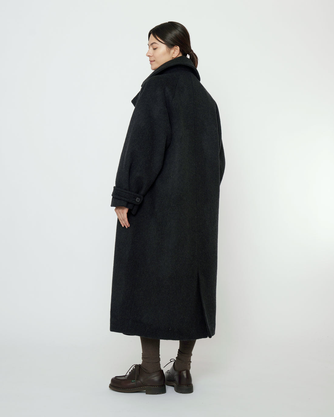Balmacaan Coat - FW25 - Charcoal
