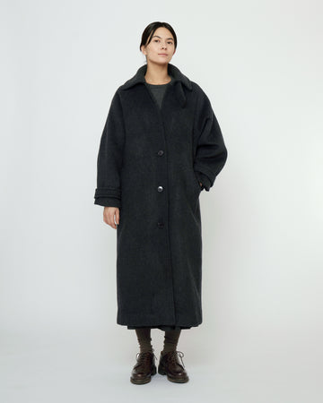 Balmacaan Coat - FW25 - Charcoal