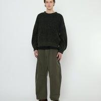 Striped Poet Sweater - FW25 - Gray Black