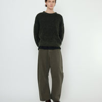 Striped Poet Sweater - FW25 - Gray Black