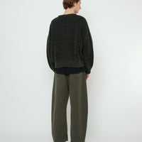 Striped Poet Sweater - FW25 - Gray Black