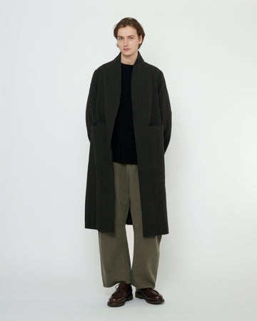 Signature Open Fall Coat - Textured Edition - Black
