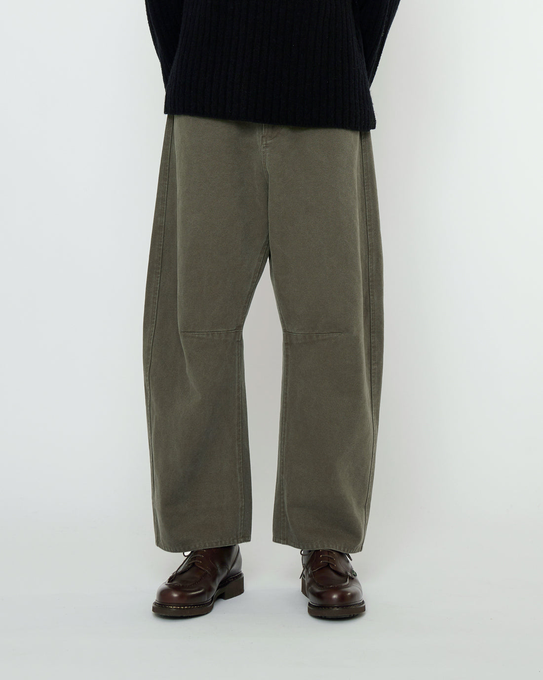 Curve Legged Work Trouser - FW25 - Washed Olive