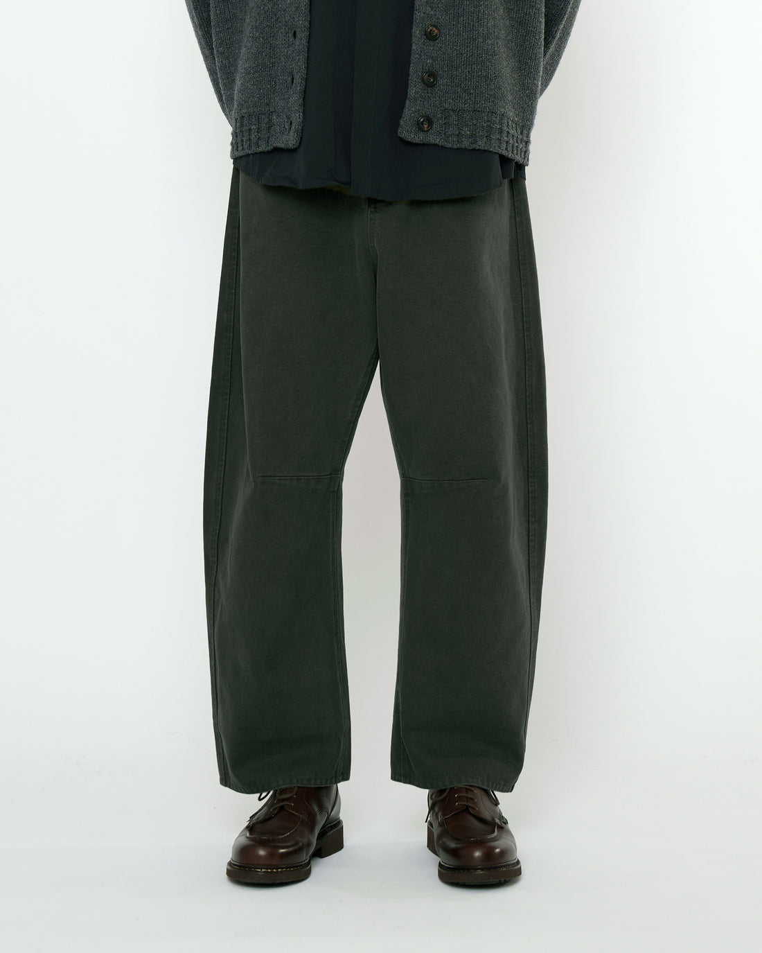 Curve Legged Work Trouser - FW25 - Washed Black