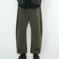 Curve Legged Work Trouser - FW25 - Washed Olive