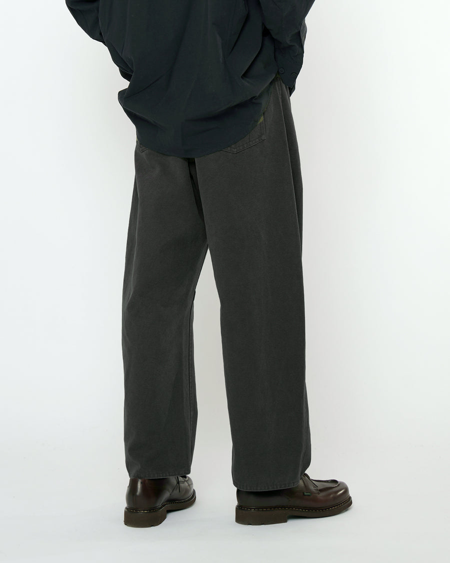 Curve Legged Work Trouser - FW25 - Washed Black