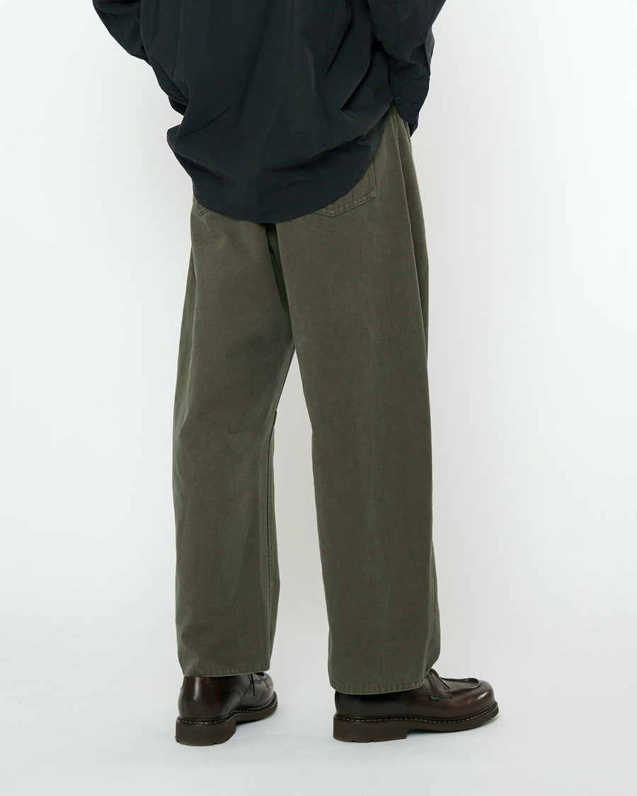 Curve Legged Work Trouser - FW25 - Washed Olive