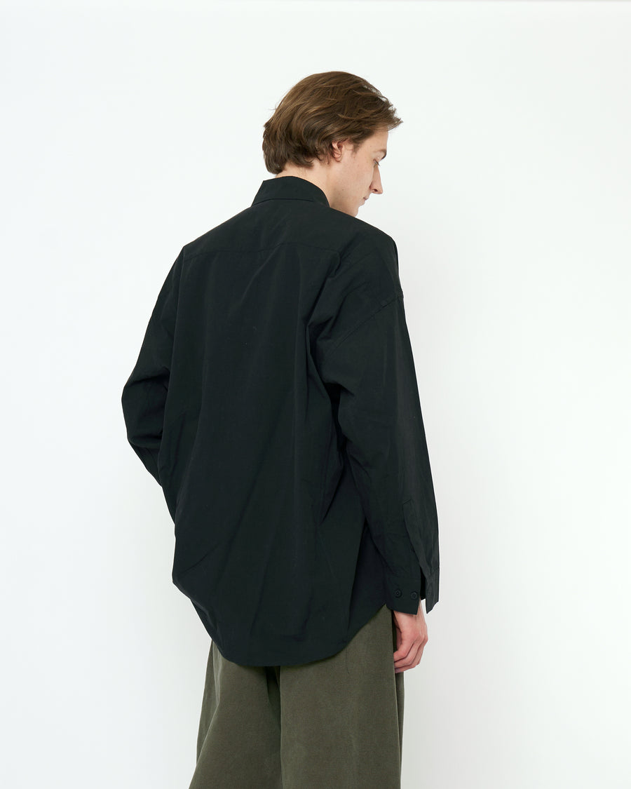 Cocoon Dress Shirt - FW25 - Black