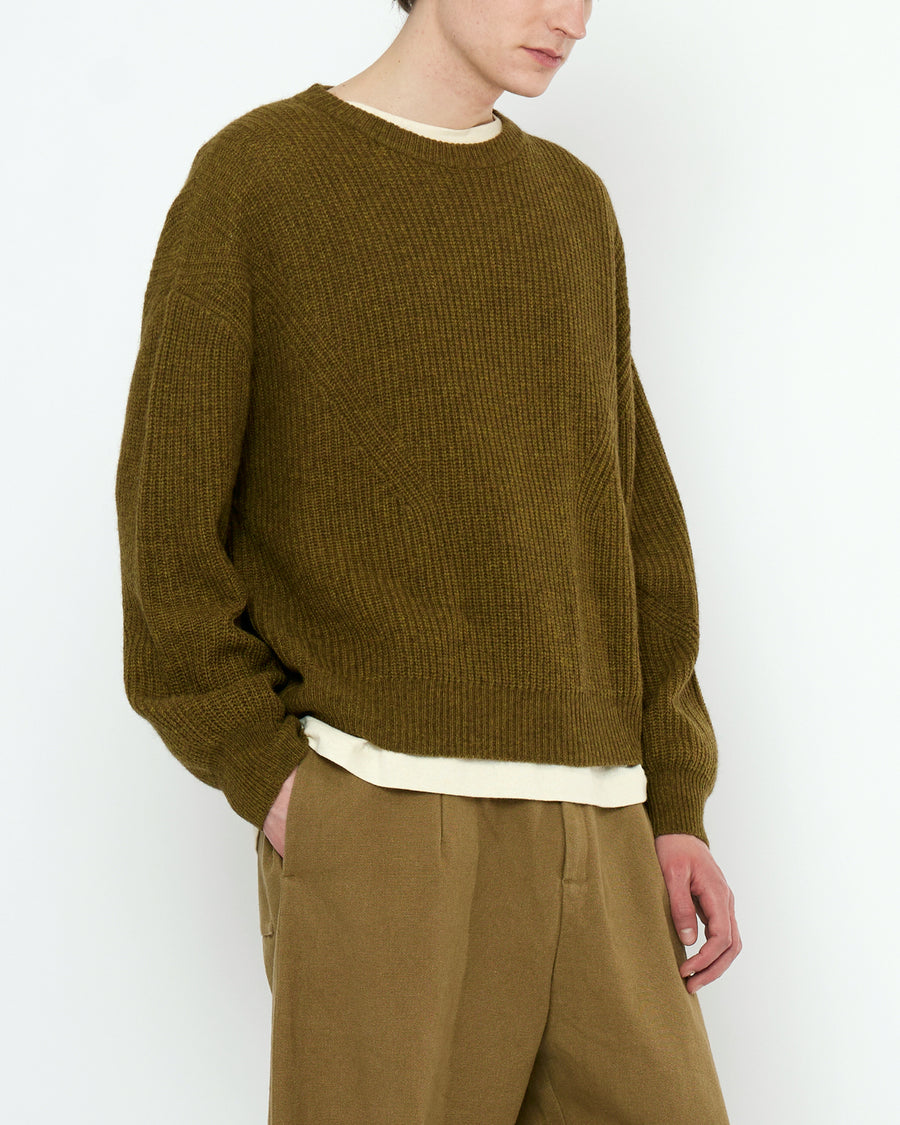 Signature Poet Sleeves Sweater - Yak Edition - Kelp