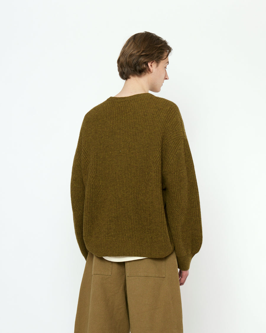 Signature Poet Sleeves Sweater - Yak Edition - Kelp