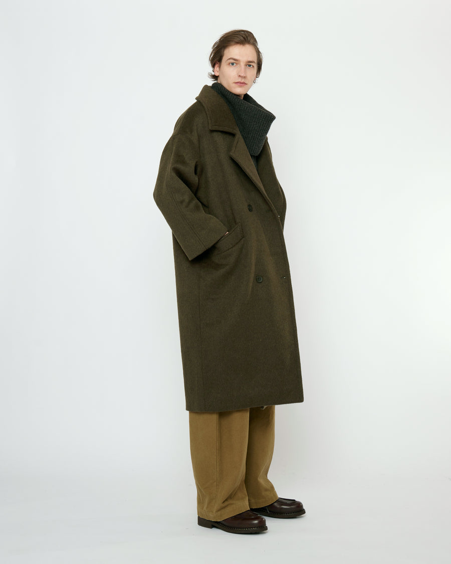 Oversized Wool Coat - FW25 - Deep Olive