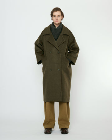 Oversized Wool Coat - FW25 - Deep Olive