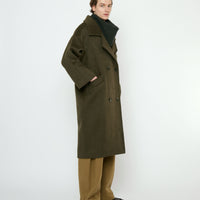 Oversized Wool Coat - FW25 - Deep Olive