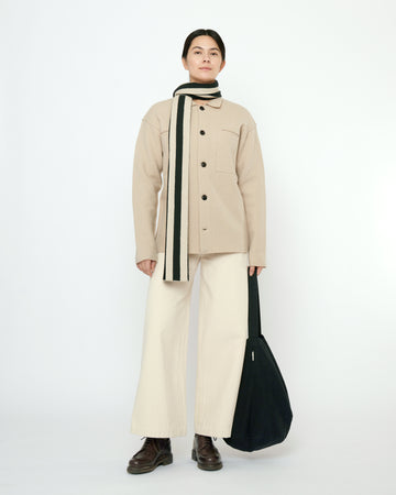 Long Scarf - Stripes- FW25 - Beige Stripes