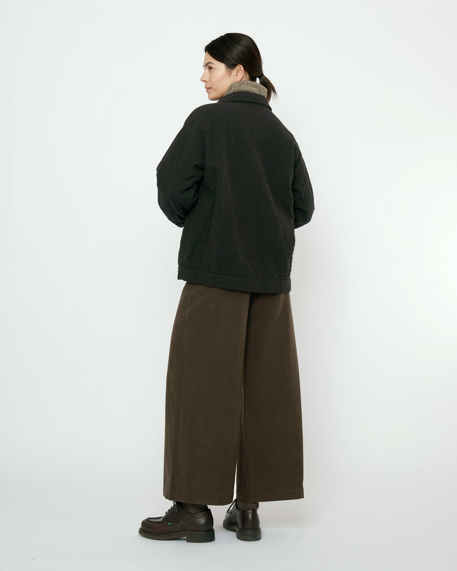 Signature Panel Pockets Shirt Jacket - Textured Edition - Black