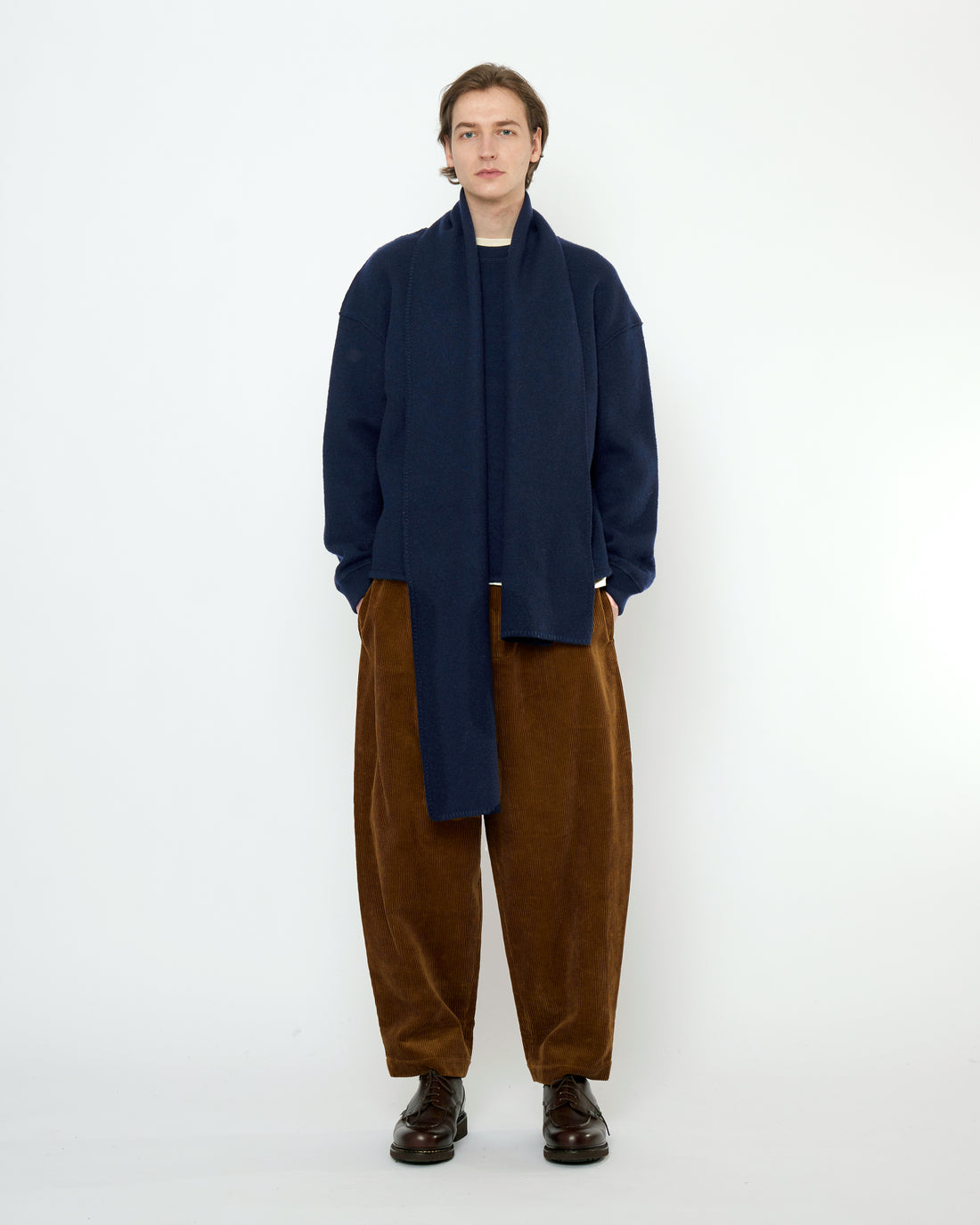 Boiled Wool Keepsake Jumper - FW25 - Navy