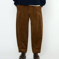 Corduroy Elastic Pull-Up Trouser - FW25 - Sepia Brown
