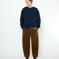 Corduroy Elastic Pull-Up Trouser - FW25 - Sepia Brown