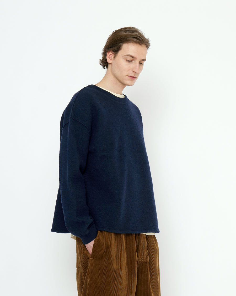Boiled Wool Keepsake Jumper - FW25 - Navy